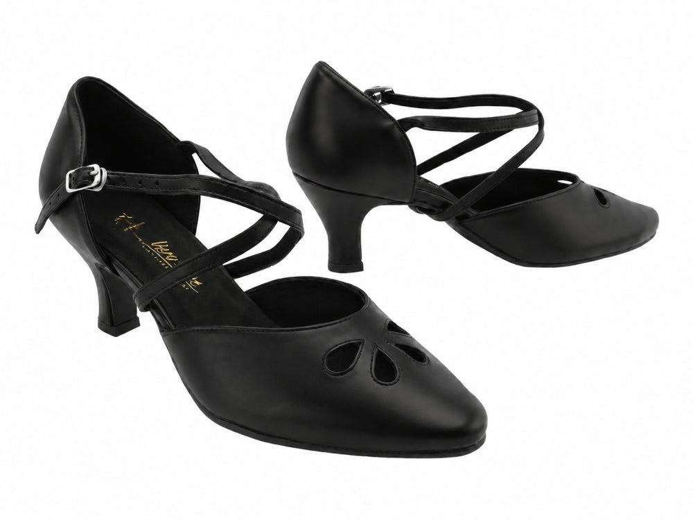 9695LEDSS Black Leather with 2.5" Heel (2899) in the photo