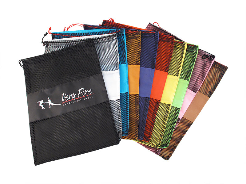 Canvas Mesh Shoe Bag Assorted Colors