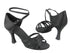 C1606 BD12 Black Satin with 3" heel in the photo