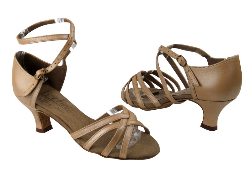 C1606 BC1 Light Tan Light Leather with 2" Slim Cuban heel in the photo