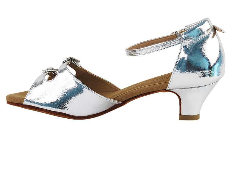 C1620 Silver Leather with 1.2" Cuban Heel in the photo
