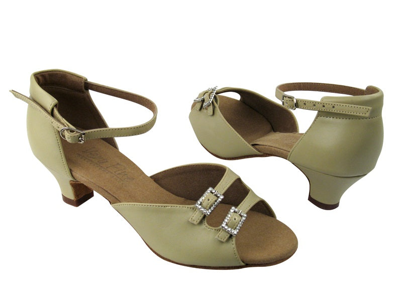 C1620 Beige Leather with 1.2" Cuban heel in the photo