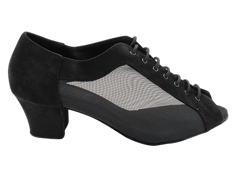 C1643 Black Nubuck & Black Mesh with 1.6" Medium Heel (NJ) in the photo