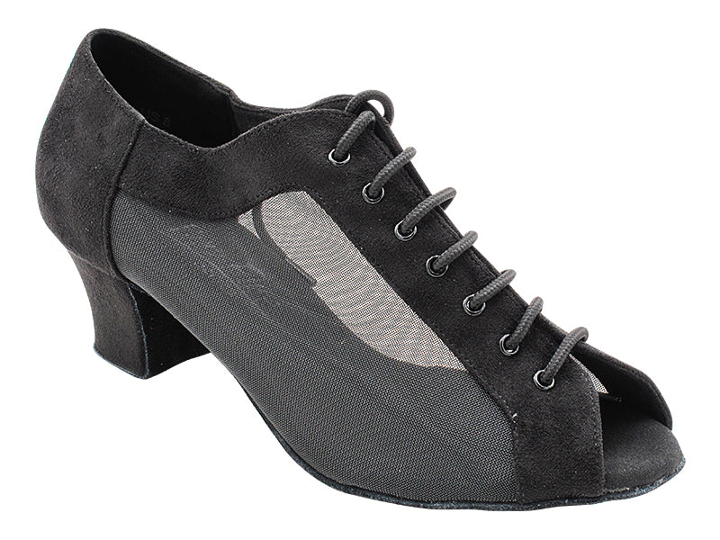 C1643 Black Nubuck & Black Mesh with 1.6" Medium Heel (NJ) in the photo