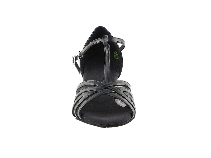 C16612 Black Leather with 1.6" Medium Heel in the photo