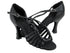 C1661 Black Leather with 3" Flare heel in the photo