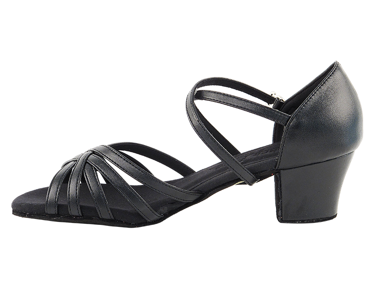 C1670C Black Leather with 1.6" Medium Heel in the photo
