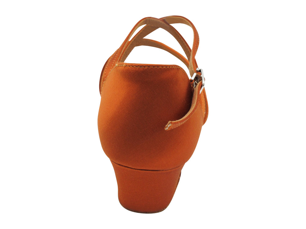 C1670C Copper Tan Satin with 1.5" Medium Heel (NTD) in the photo