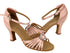 C1671B Flesh Satin & Stone with 2.5" heel in photo