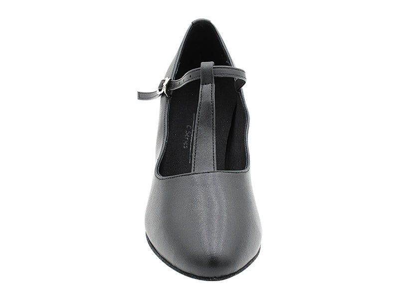 C1682T Black Leather with 2.2" Thick Cuban Heel (318) in the photo