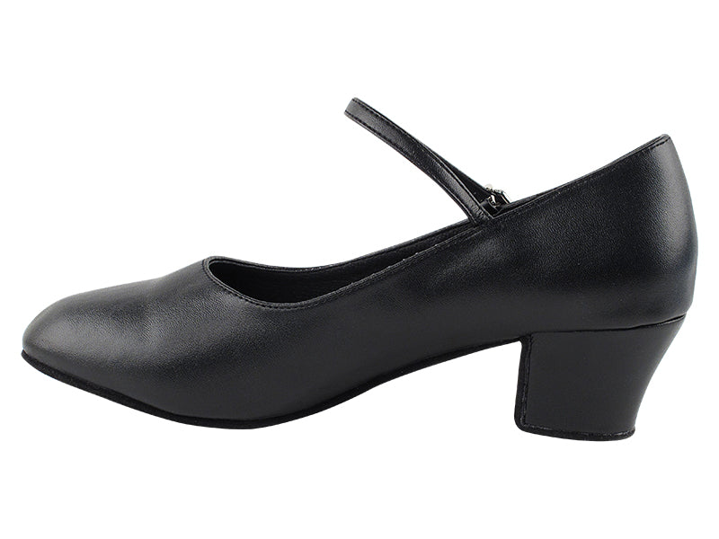 C1682DB Black Leather with 1.6" medium heel (NJ) in the photo