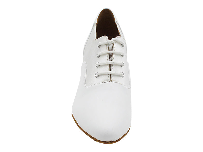C1688 White Leather_F_B_White Satin_M with 2.5" Heel (2040) in the photo