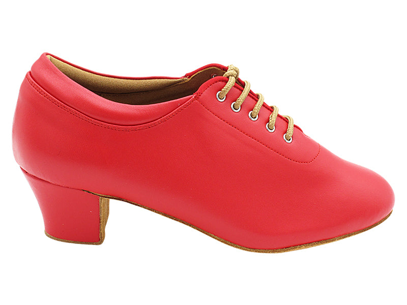 C2601 266 Red Leather with 1.6" Medium Heel (NJ) in the photo