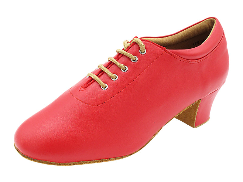 C2601 266 Red Leather with 1.6" Medium Heel (NJ) in the photo