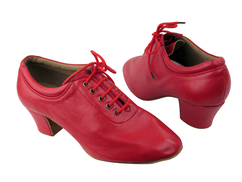 C2601 BA50 Red Leather with 1.6" Medium heel in the photo