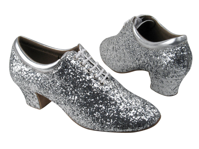 C2601 BF15 Silver Sparkle with 1.6" Medium heel in the photo