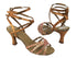 C5009 BF25 Orange Sparkle_BD37 Illusion Tan with 3" Flare heel in the photo