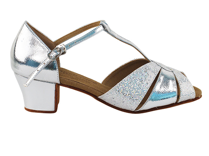 C6006 Silver_Silver Scale with 1.6" Medium Heel in the photo