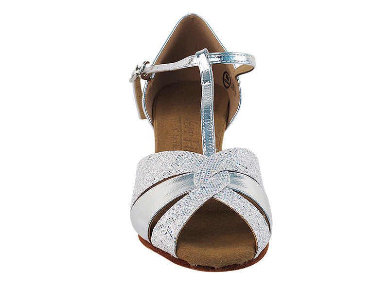 C6006 Silver_Silver Scale with 1.6" Medium Heel in the photo