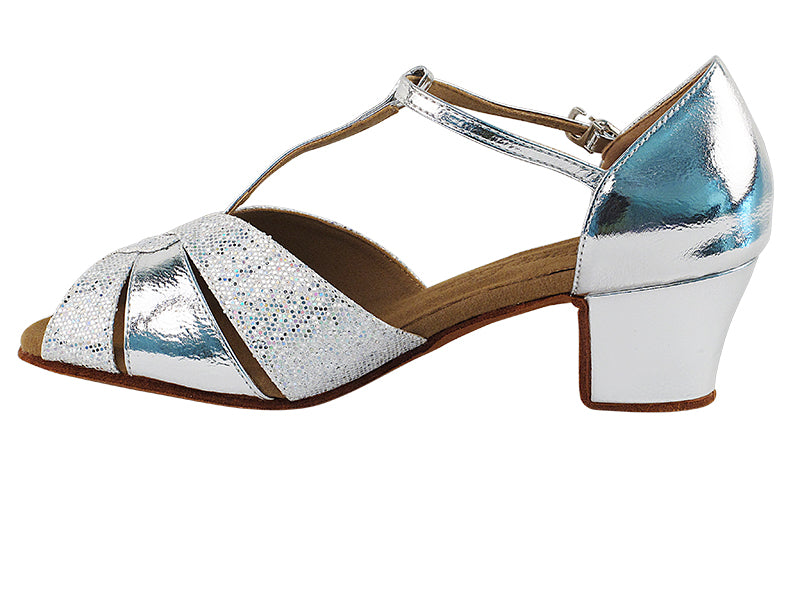 C6006 Silver_Silver Scale with 1.6" Medium Heel in the photo