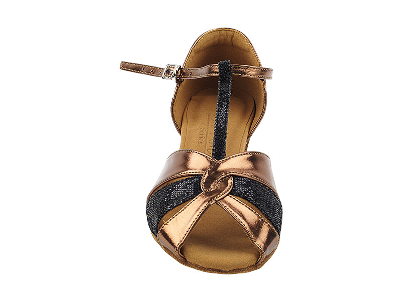 C6006 63 Dark Tan Gold PU_X_B_H_58 Black Scale_T with 1.6" Heel (NJ) in the photo