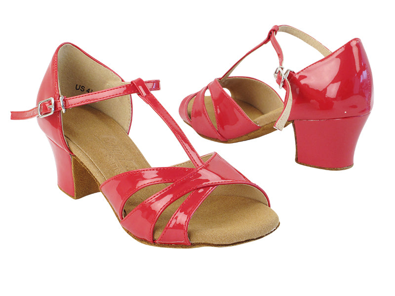 C6016 264 Red Patent with 1.6" Heel in the photo