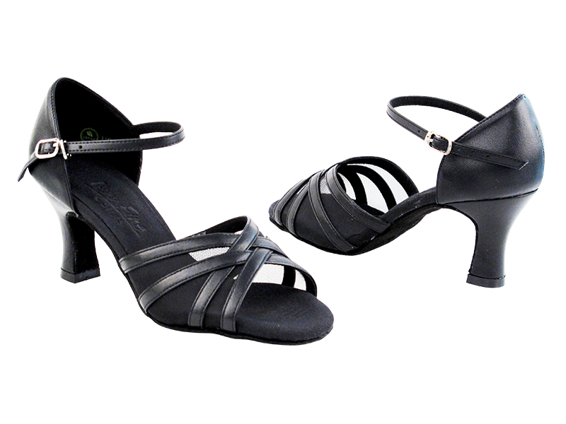 C6027 Black Leather with 2.5" Heel in the photo