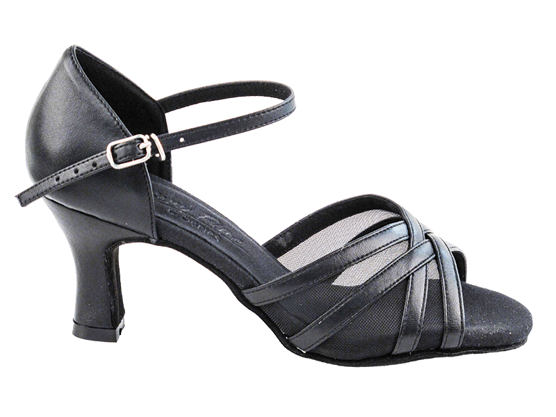 C6027 Black Leather with 2.5" Heel in the photo
