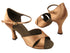 C6029 Tan Satin with 3"  Flare heel in the photo
