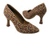 C6901 BD41 Leopard Satin with 3" heel in the photo