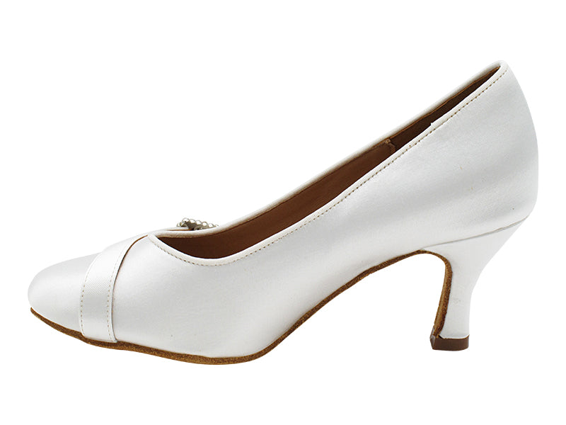 C6904 White Satin with 2.75" heel in the photo