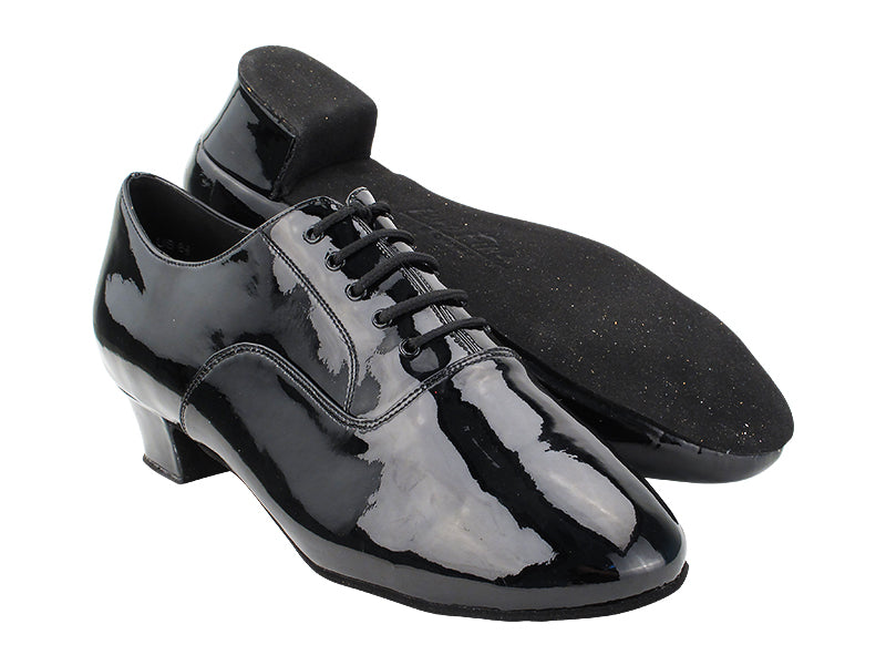 C915108 Black Patent (5 eyelets) with 1.6" Latin Heel in the photo