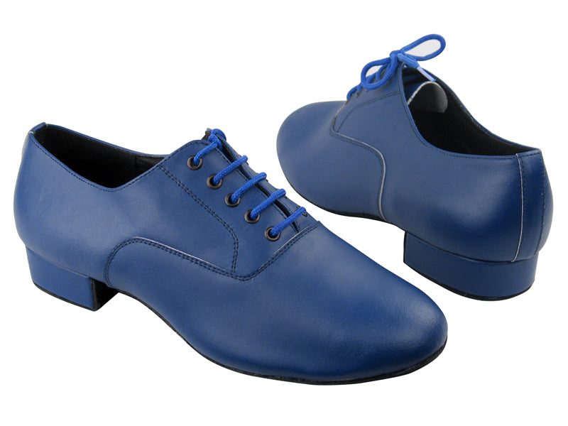 C919101 BB19 Dark Blue Leather with 1" Standard heel in the photo