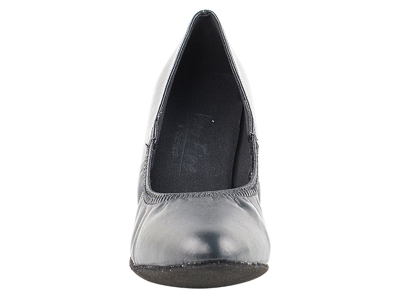 C9624 Black Leather with 2.5" Heel in the photo