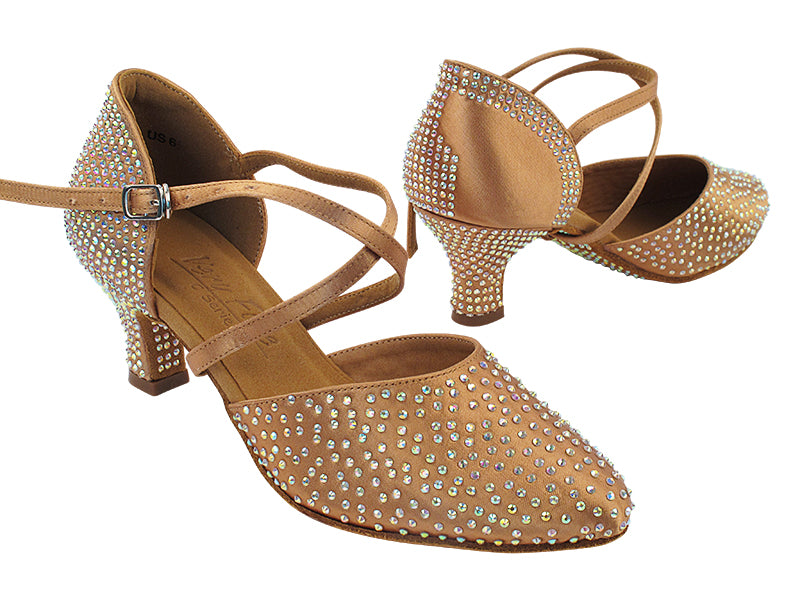 C9691CC Tan Satin with 2" Slim Heel (MTXZ) in the photo