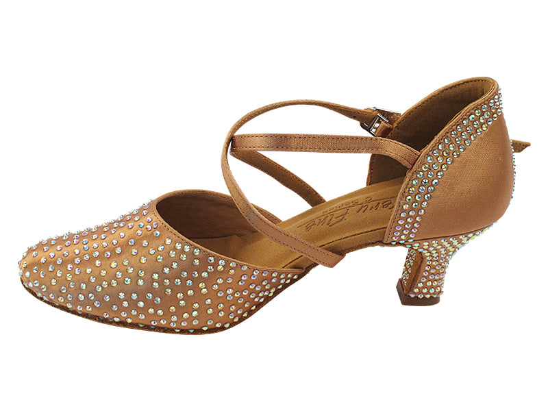 C9691CC Tan Satin with 2" Slim Heel (MTXZ) in the photo
