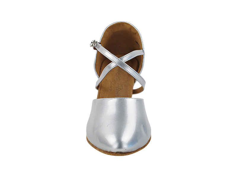 C9691 230 Pearl Silver Patent with 2.5" Spool Heel (PG) in the photo