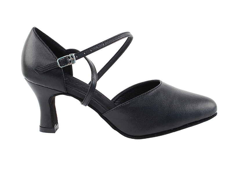 C9691 Black Leather with 2.5" Heel in the photo