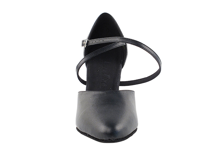 C9691 Black Leather with 2.5" Spool Heel (PG) in the photo