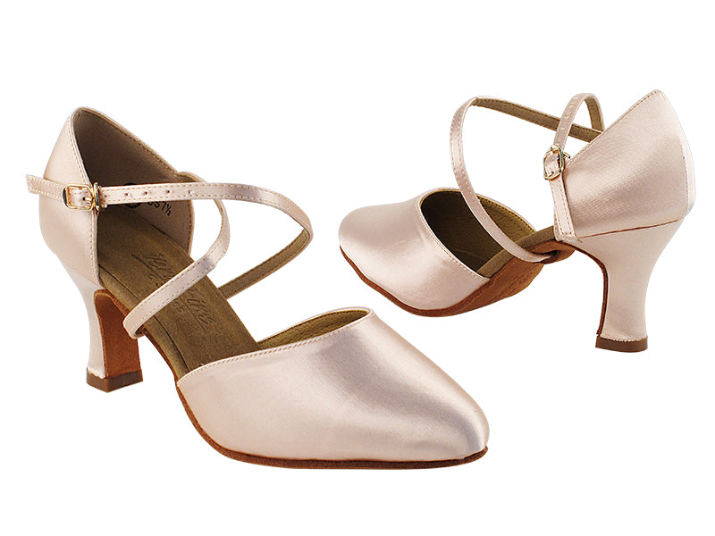 C9691 Flesh Satin with 2.5" Heel in the photo