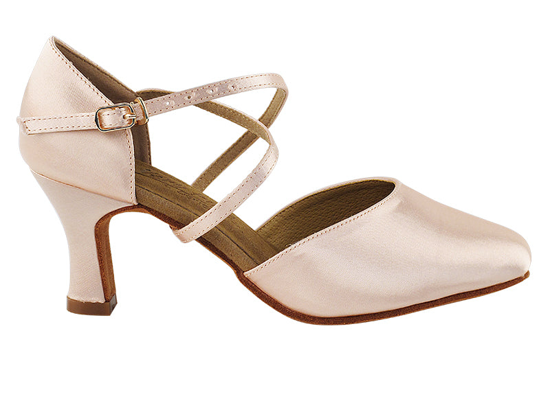 C9691 Flesh Satin with 2.5" Heel in the photo