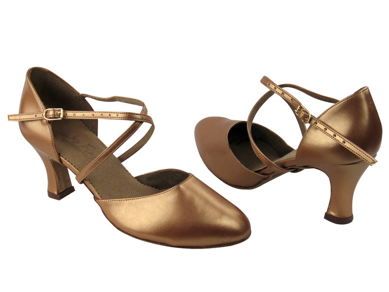 C9691 BA30 Copper Nude Leather with 2.5" Heel in the photo