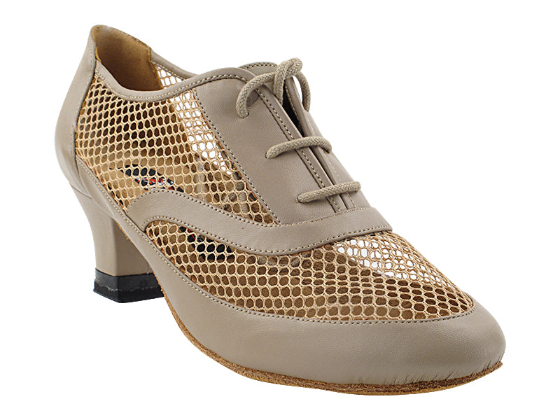 CD1108 Beige Leather with 2 INCH MEDIUM HEEL (3G09) in the photo