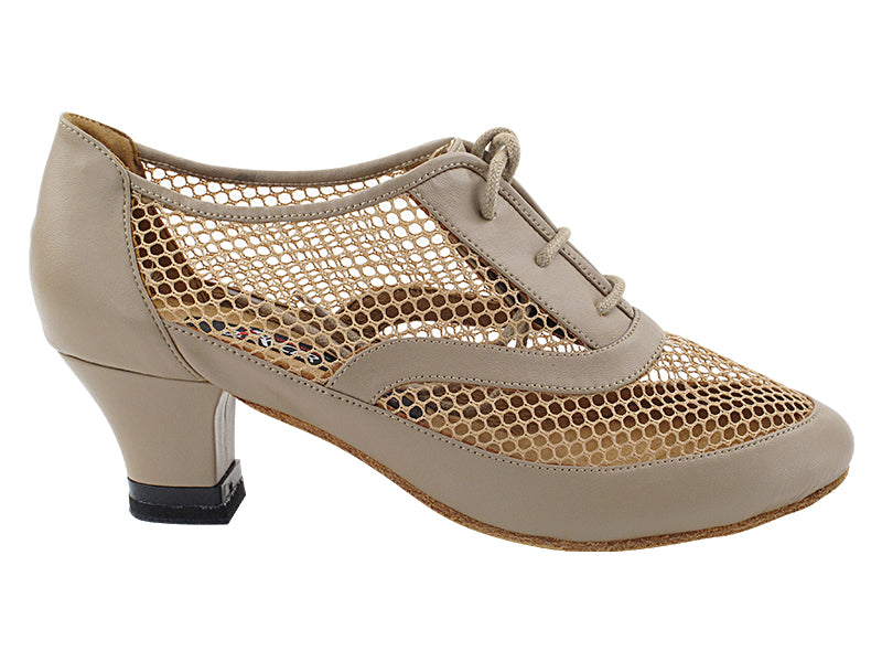 CD1108 Beige Leather with 2 INCH MEDIUM HEEL (3G09) in the photo