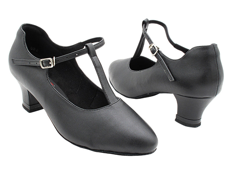 CD1111 Black Leather with 2" Medium Heel (3G09) in the photo