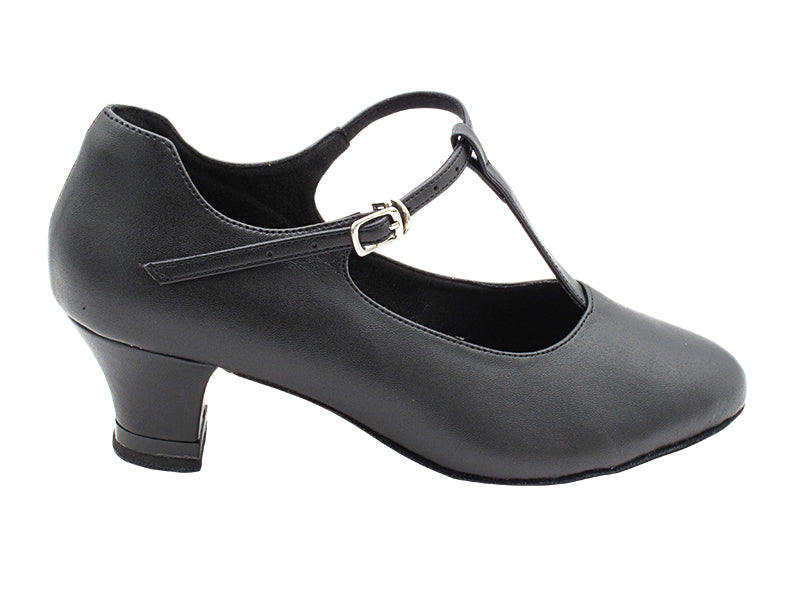 CD1111 Black Leather with 2" Medium Heel (3G09) in the photo