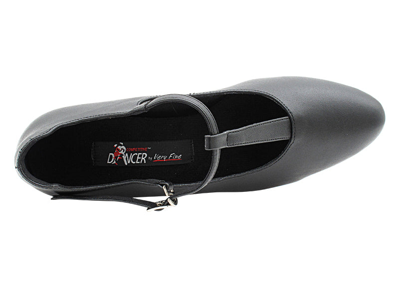 CD1111 Black Leather with 2" Medium Heel (3G09) in the photo