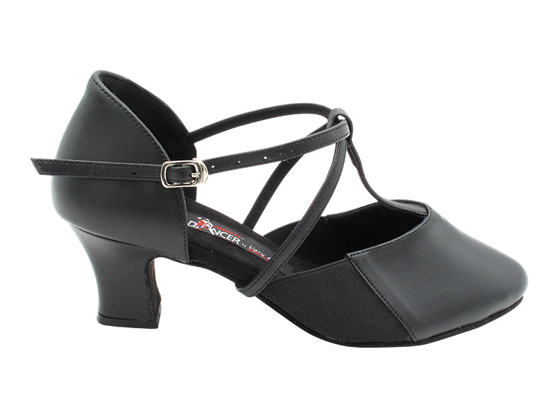 CD1113X Black Leather with 2.2" Thick Cuban Heel (318) in the photo