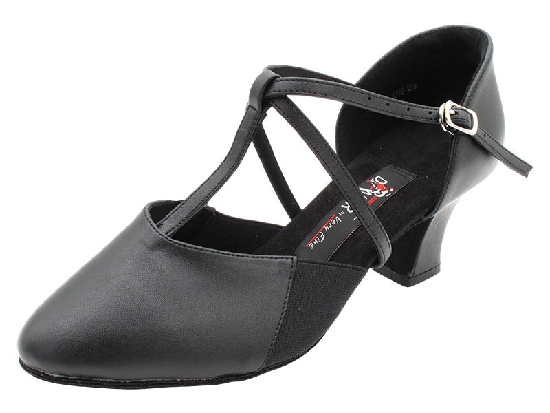 CD1113X Black Leather with 2.2" Thick Cuban Heel (318) in the photo