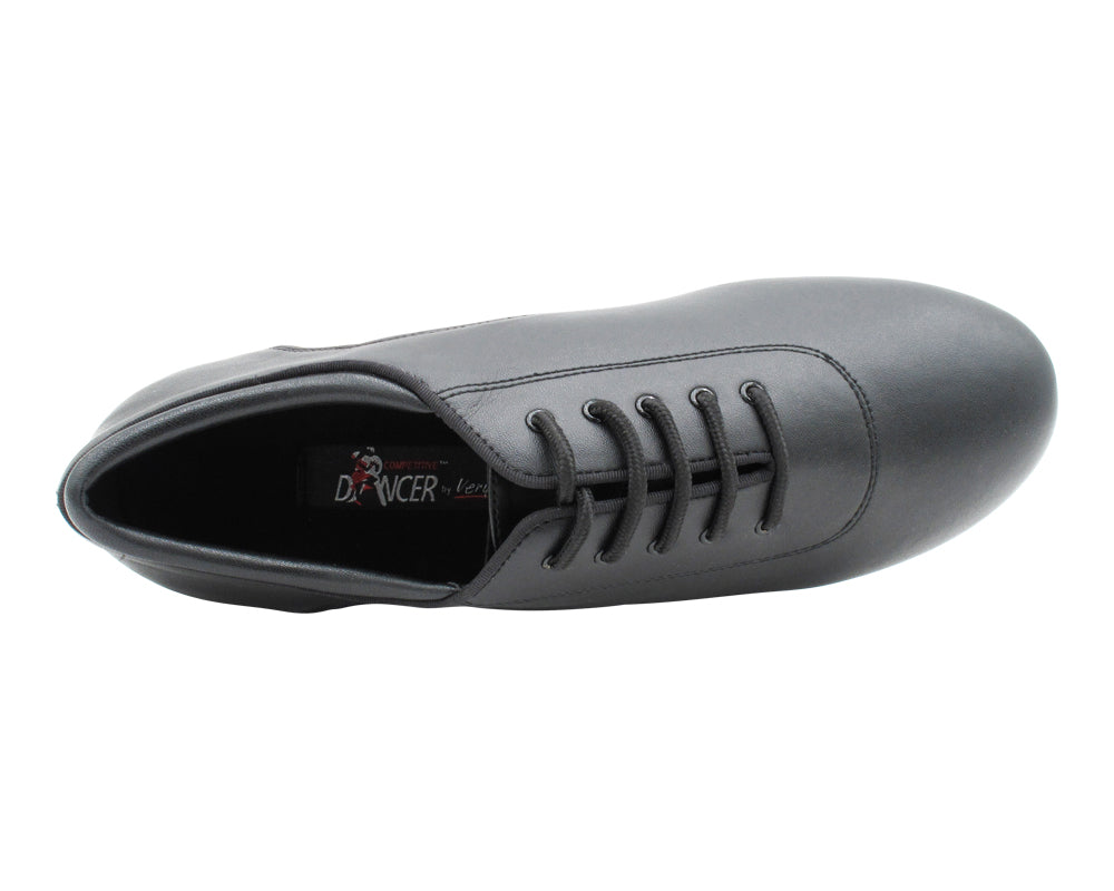 CD1120 Split Sole Black Leather with 2" Medium Heel (3G09) in the photo